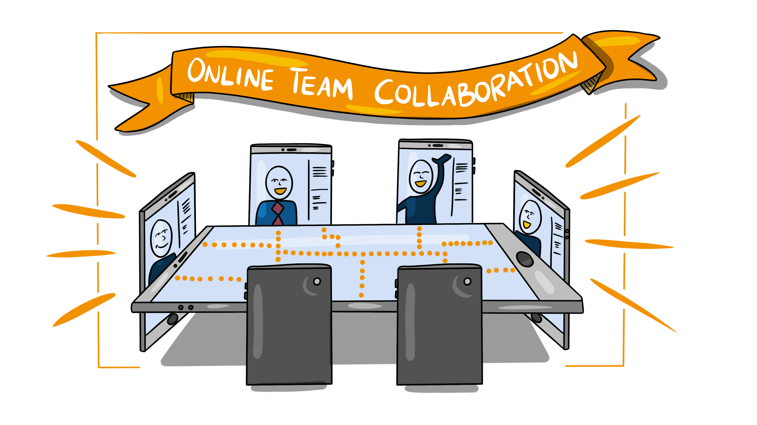 Online Team Collaboration visualized